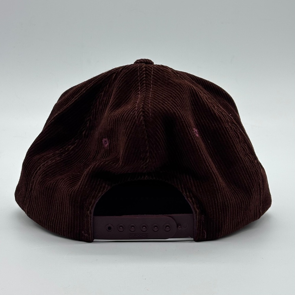 Vintage Carolina Panthers Corduroy Snapback Hat Helmet Logo NFL Football Brown - Picture 3 of 6